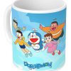 Doraemon Ceramic Coffee Mug | Anime Printed Tea & Coffee Mug | 325ml Gift Cup for Kids & Fans
